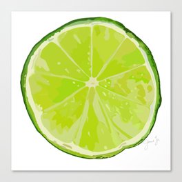 Lime Life Canvas Print