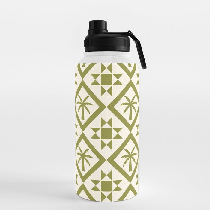 Bohemian Geometric Pattern 06A Water Bottle
