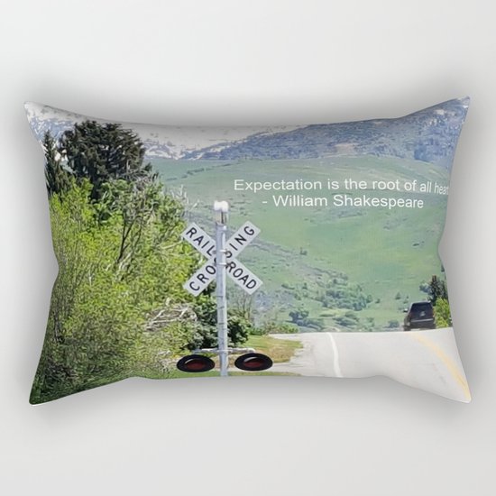 Shakespeare Expectation Quote Rectangular Pillow