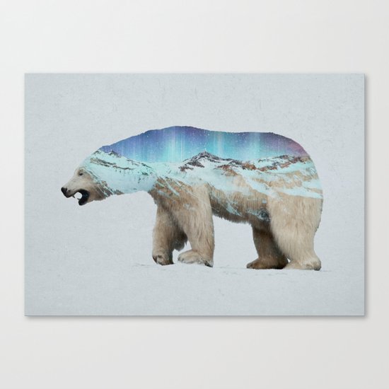 The Arctic Polar Bear Canvas Print
