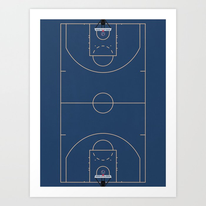 Full Court | Basketball Stadium  Art Print