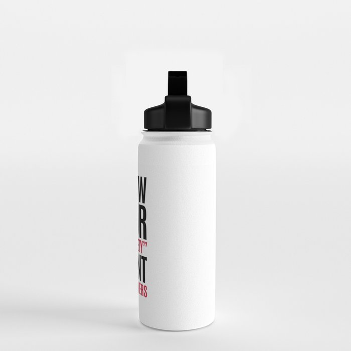 Vodka Is The Answer Funny Drunk Quote Water Bottle by EnvyArt