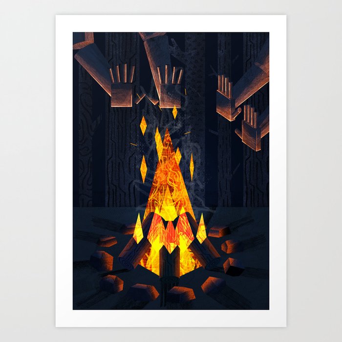 Fire Art Print