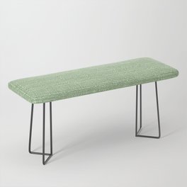 Sage Green Heritage Hand Woven Cloth Bench
