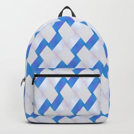 Magic Patterns Blue and White Backpack