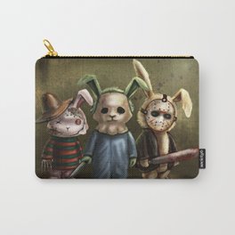 Horror Bunnies - Parody of Jason, Freddy and Michael Myers Carry-All Pouch