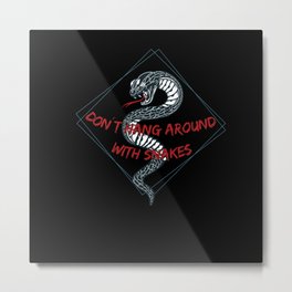 Spiritual Mindset Snake Metal Print