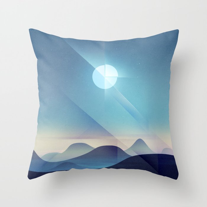 Northern Lights Abstract Throw Pillow