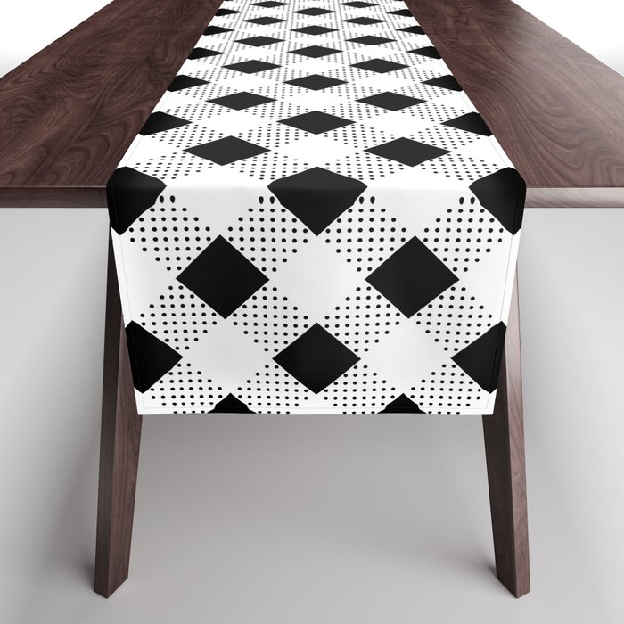 Classic Gingham Black and White - 15 Table Runner