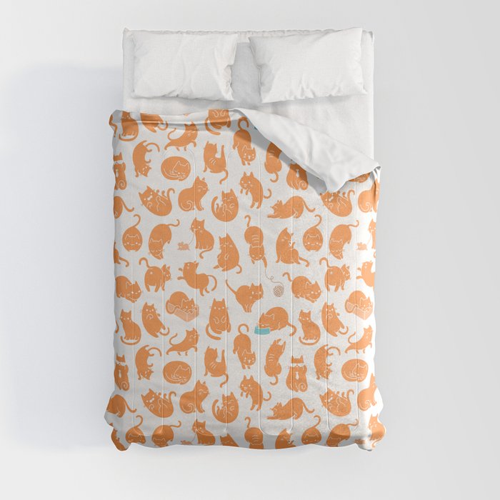 Meowers Cat Pattern Comforter