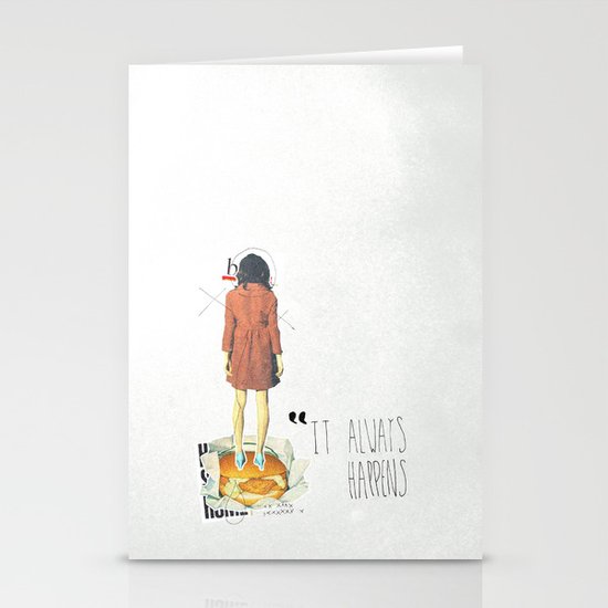 It Always Happens | Collage Stationery Cards