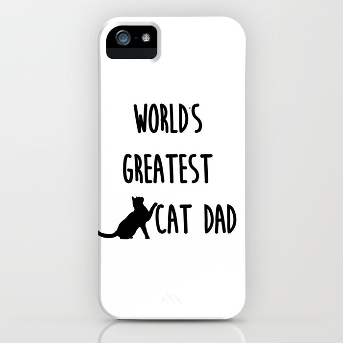 world's greatest cat dad iphone case