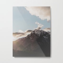Banff, Alberta Sunset | Landscape Photography Metal Print | Sunset, Nationalpark, 3Sisters, Woods, Rockies, Canmore, Banff, Forest, Rockymountains, Bowriver 
