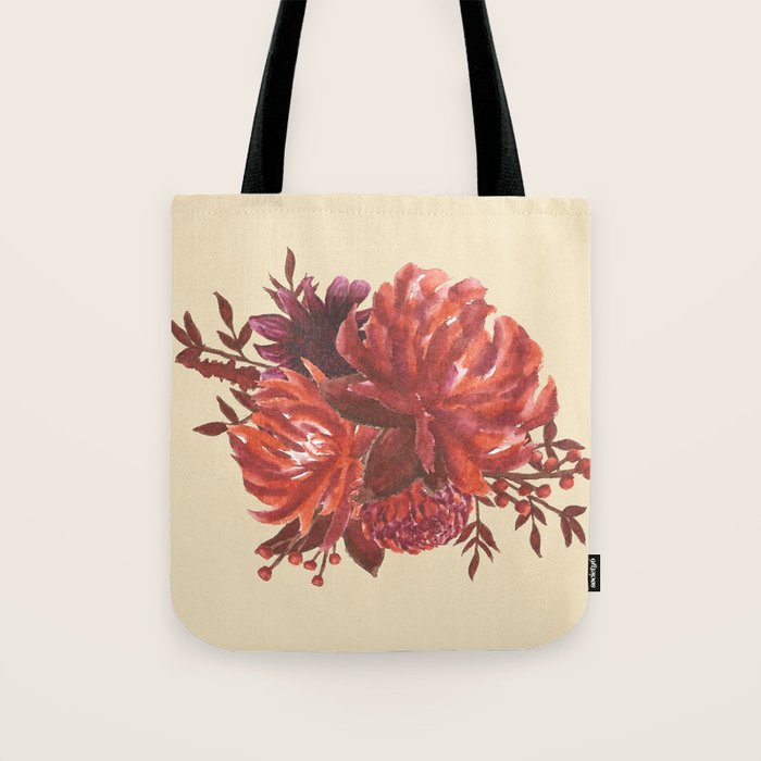 Sweet Blossom Watercolor Fl Bouquet Tote Bag By Sepiadesign