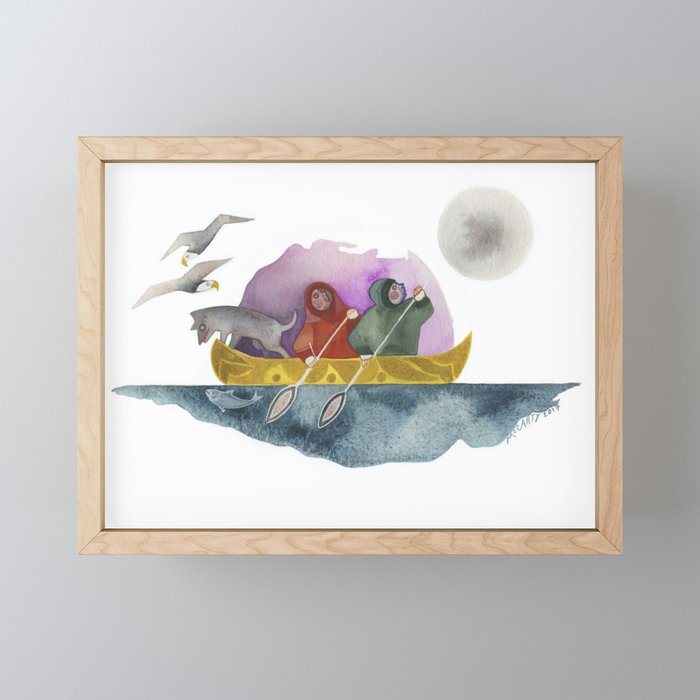 The Lake Framed Mini Art Print