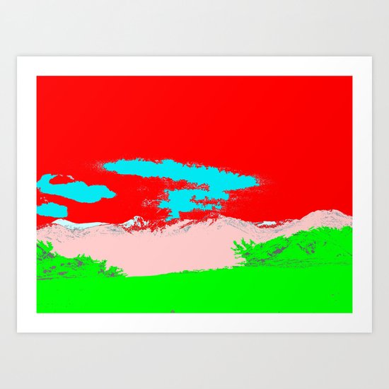 Ice Cream Mountain Art Print