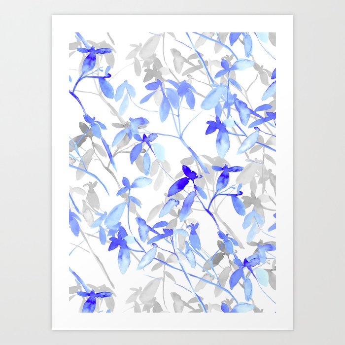 Premonition (Blue Grey) Art Print