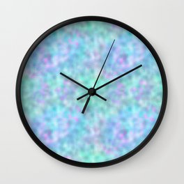 Glam Iridescent Metallic Texture Wall Clock