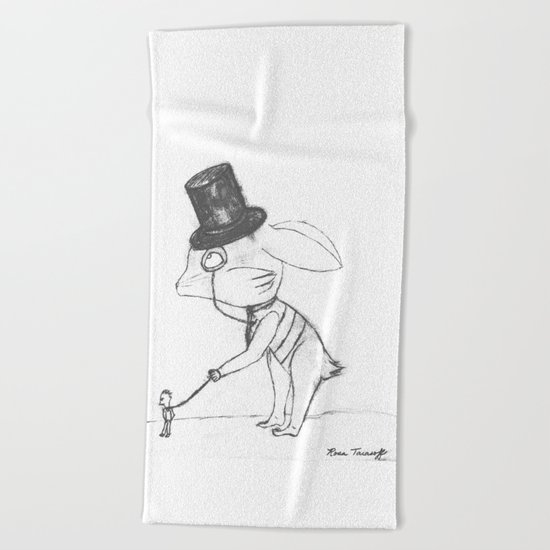 Bankster Bunny Beach Towel