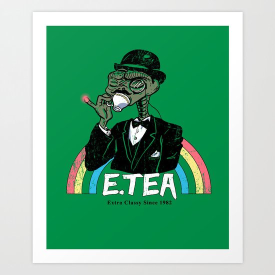 E.Tea Art Print