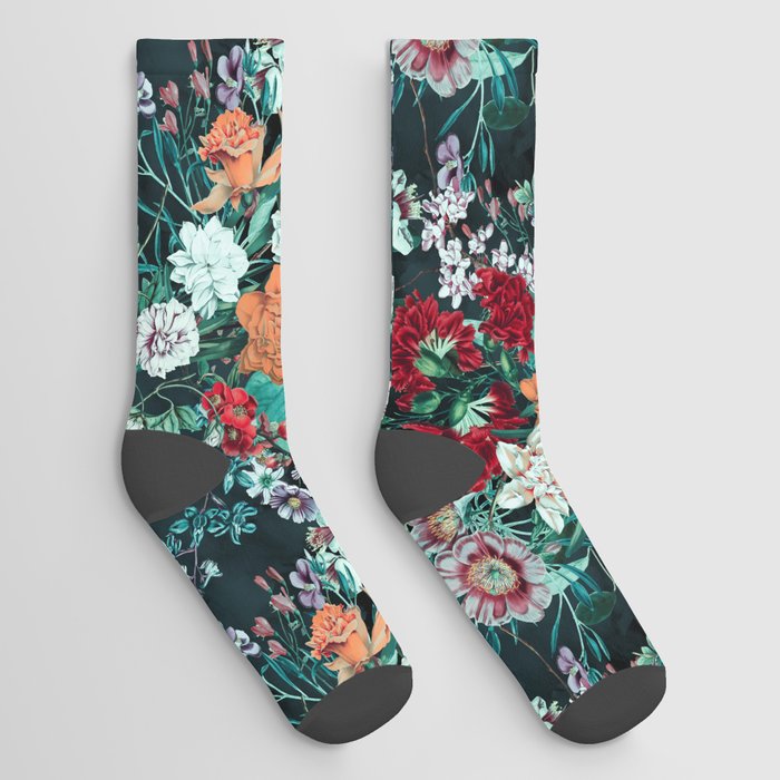 Midnight Garden Socks