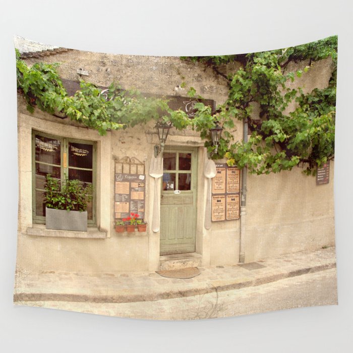 French Cafe Wall Tapestry