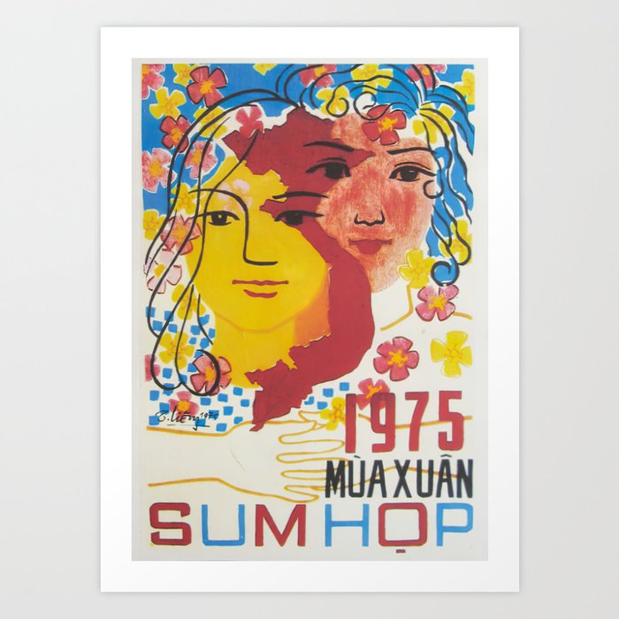 Vietnamese Poster: 1975 Spring Reunification Art Print