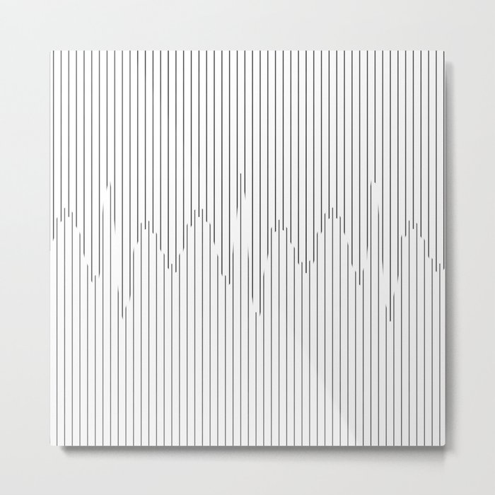 Graphic Waves Metal Print