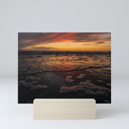 Sunset Bubbles Mini Art Print