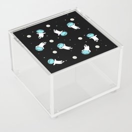 Funny cat in space Acrylic Box