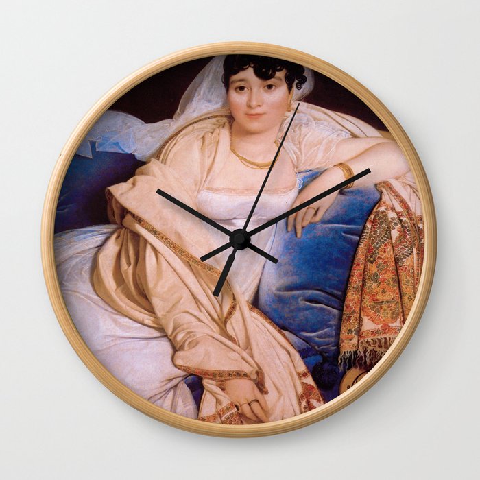 Jean-Auguste-Dominique Ingres "Madame Riviere" Wall Clock