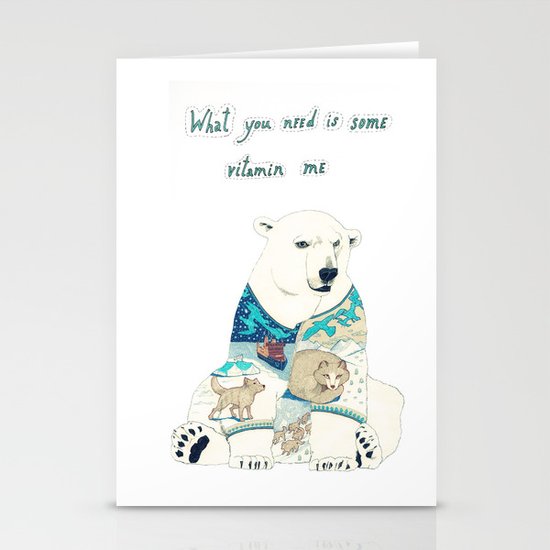Polar Bear Stationery Cards