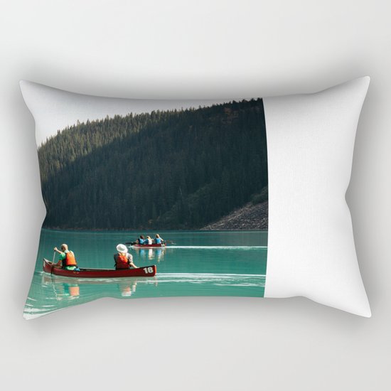 Lake Canoe Rectangular Pillow