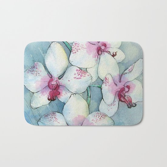 Orchids 01 Bath Mat