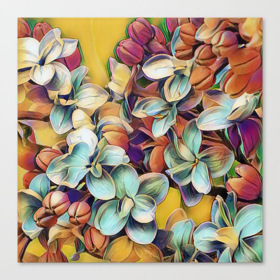 Painted Lilacs Canvas Print