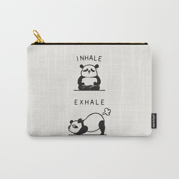 Inhale Exhale Panda Carry-All Pouch