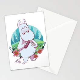 Moomin with a knife Stationery Cards