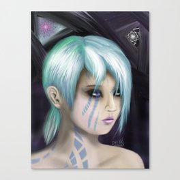 Electrix Blue Canvas Print