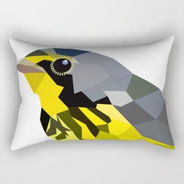 Bird art canada warbler Yellow gray Rectangular Pillow