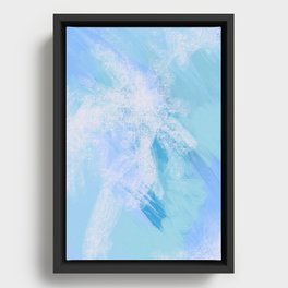 Endless Blue Abstract  Framed Canvas