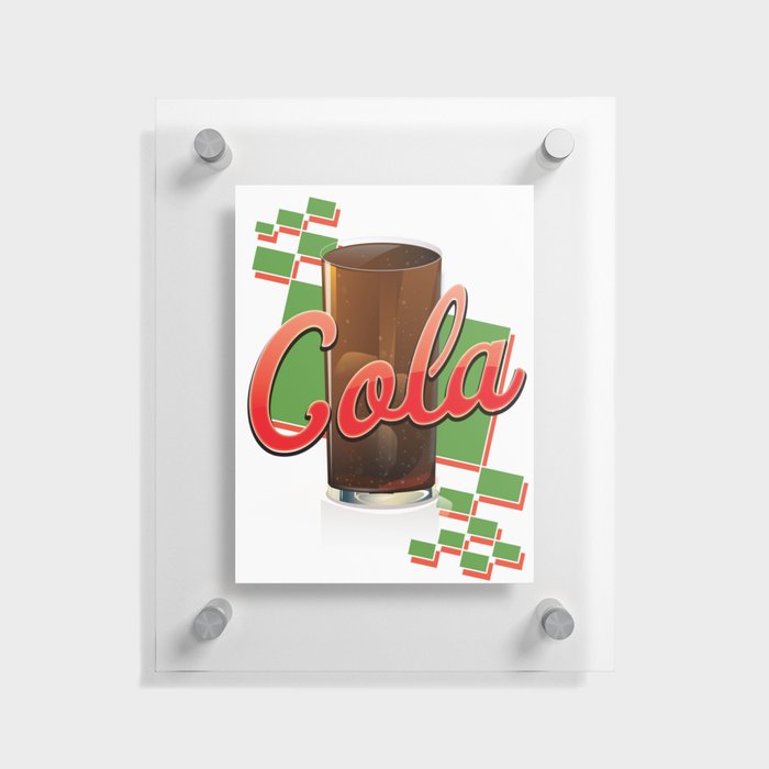 Vintage Cola Commercial Floating Acrylic Print