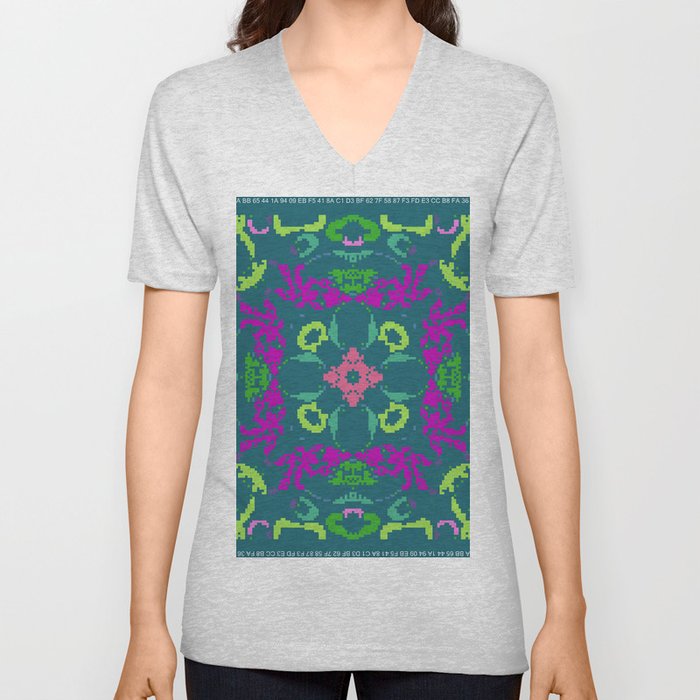 Ca Fantasy 69 Unisex V Neck By Cellulrautomataart