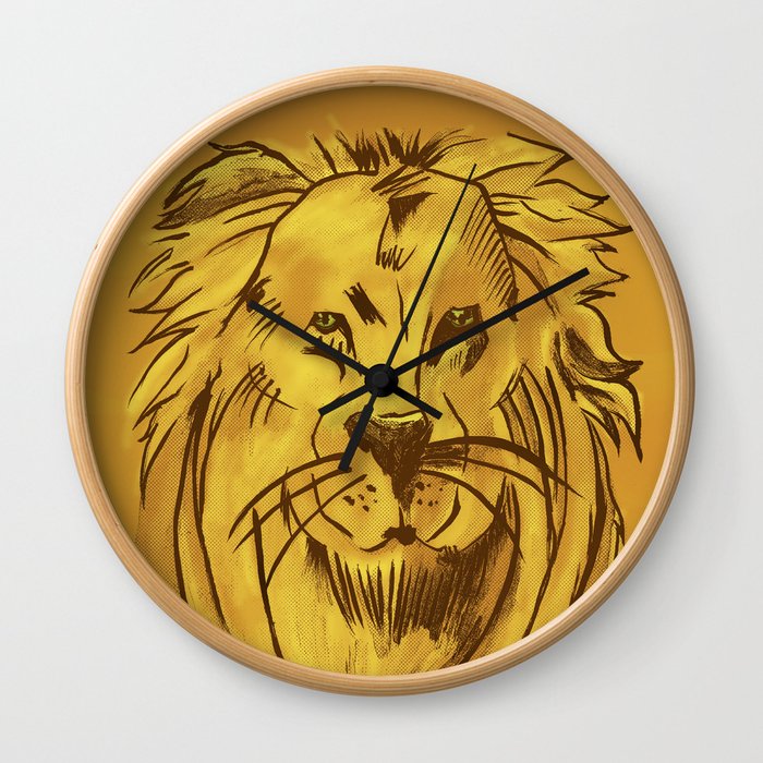 Golden King | Rei dourado Wall Clock