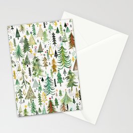 Christmas trees decorations Stationery Card