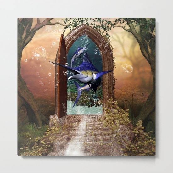 Awesome marlin Metal Print