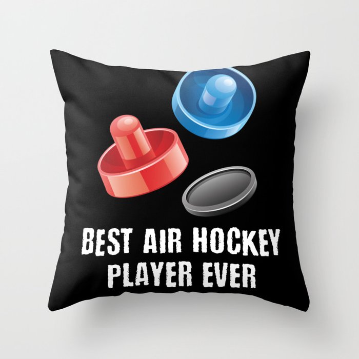 Best Air Hockey Player Air-Hockey Arcade Throw Pillow