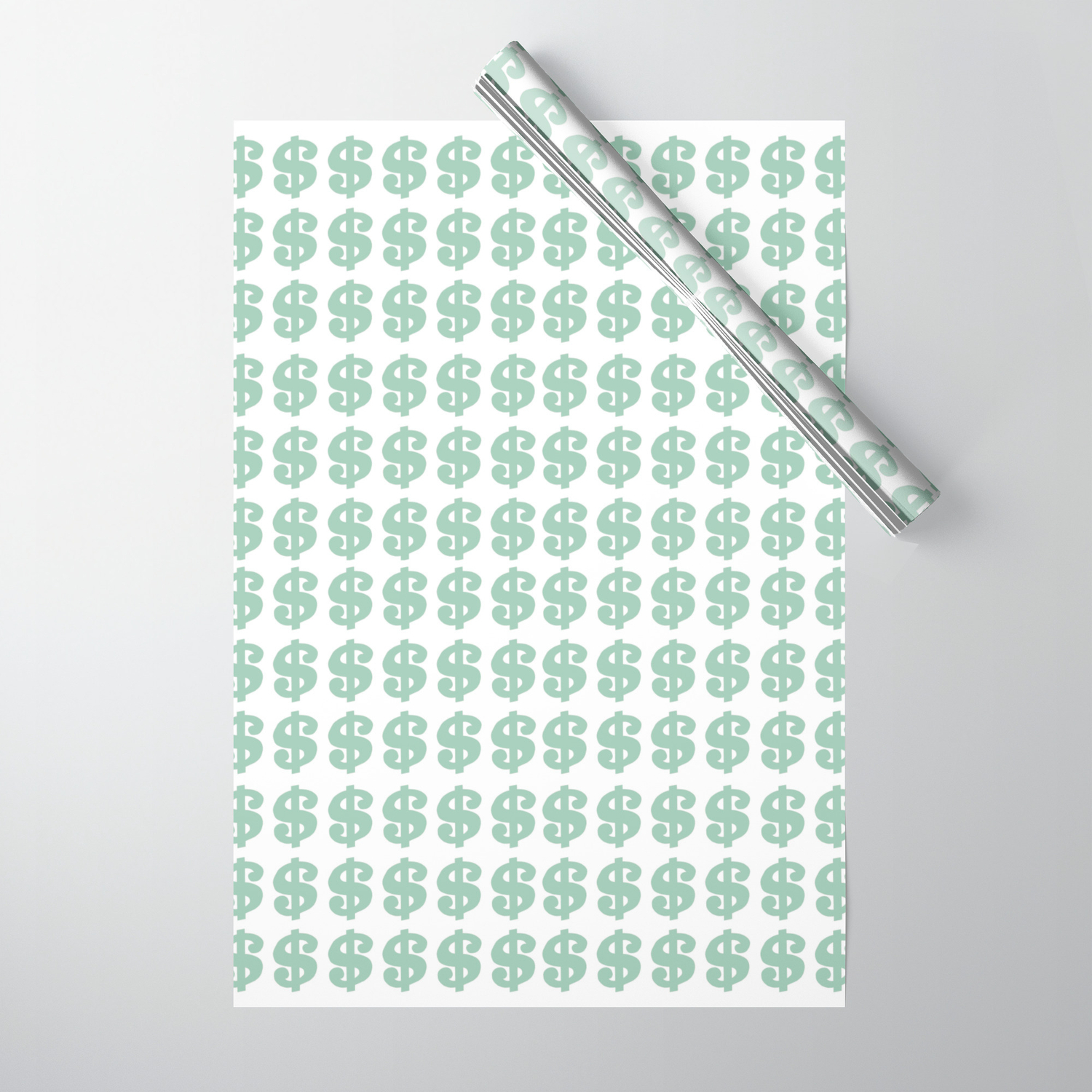 mint wrapping paper