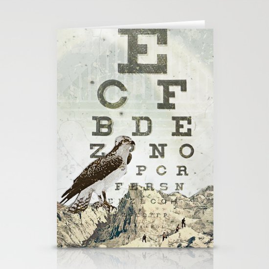 eye chart II Stationery Cards