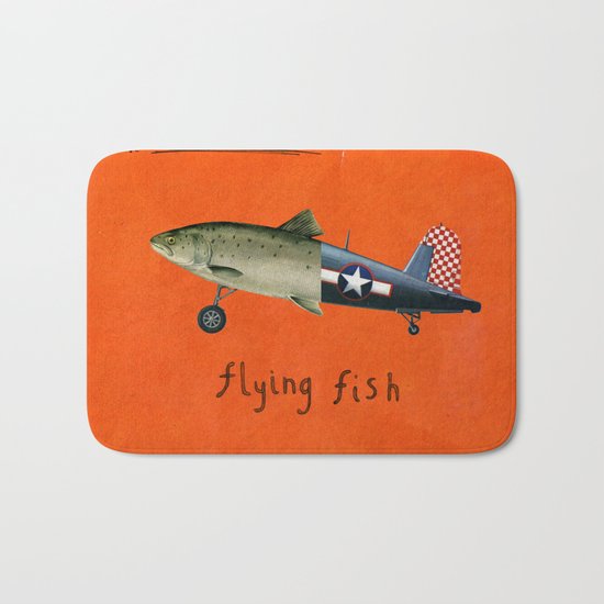 flying fish Bath Mat