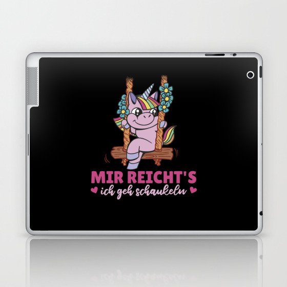 I'm Rich In I Go Swings Unicorn Rocks Laptop & iPad Skin